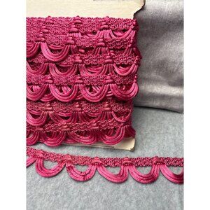 Pink Decorative Loop Trim Ribbon 1.25" x 1 yard